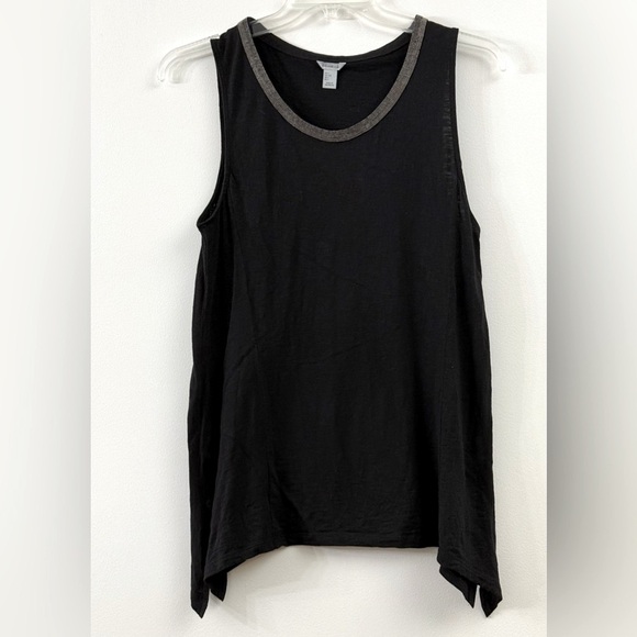 Paraphrase Black Tank Top Tunic Style - Picture 1 of 5